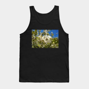 White blossom, blue sky Tank Top